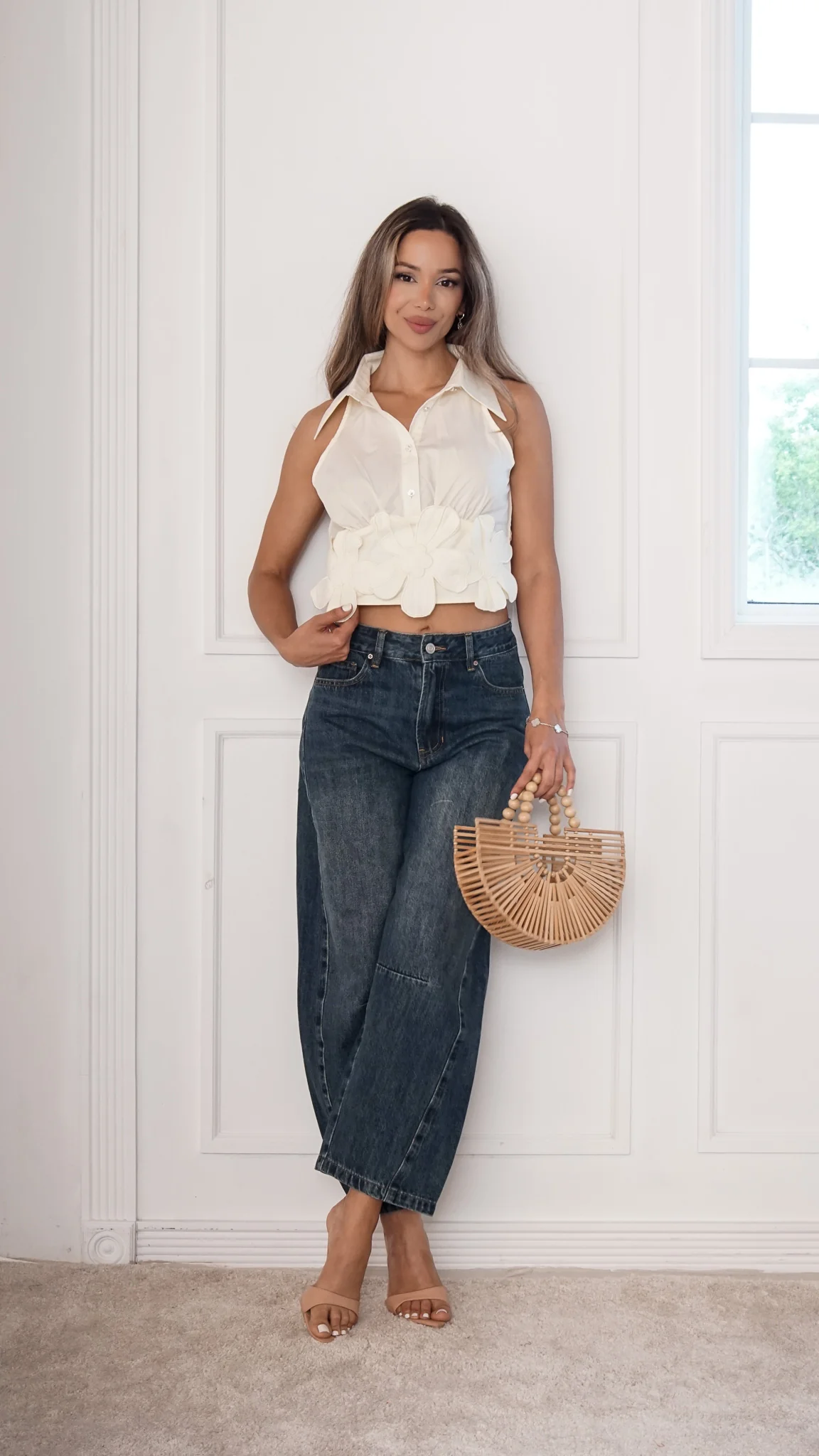 Brielle Barrel Denim Pants - Image 5