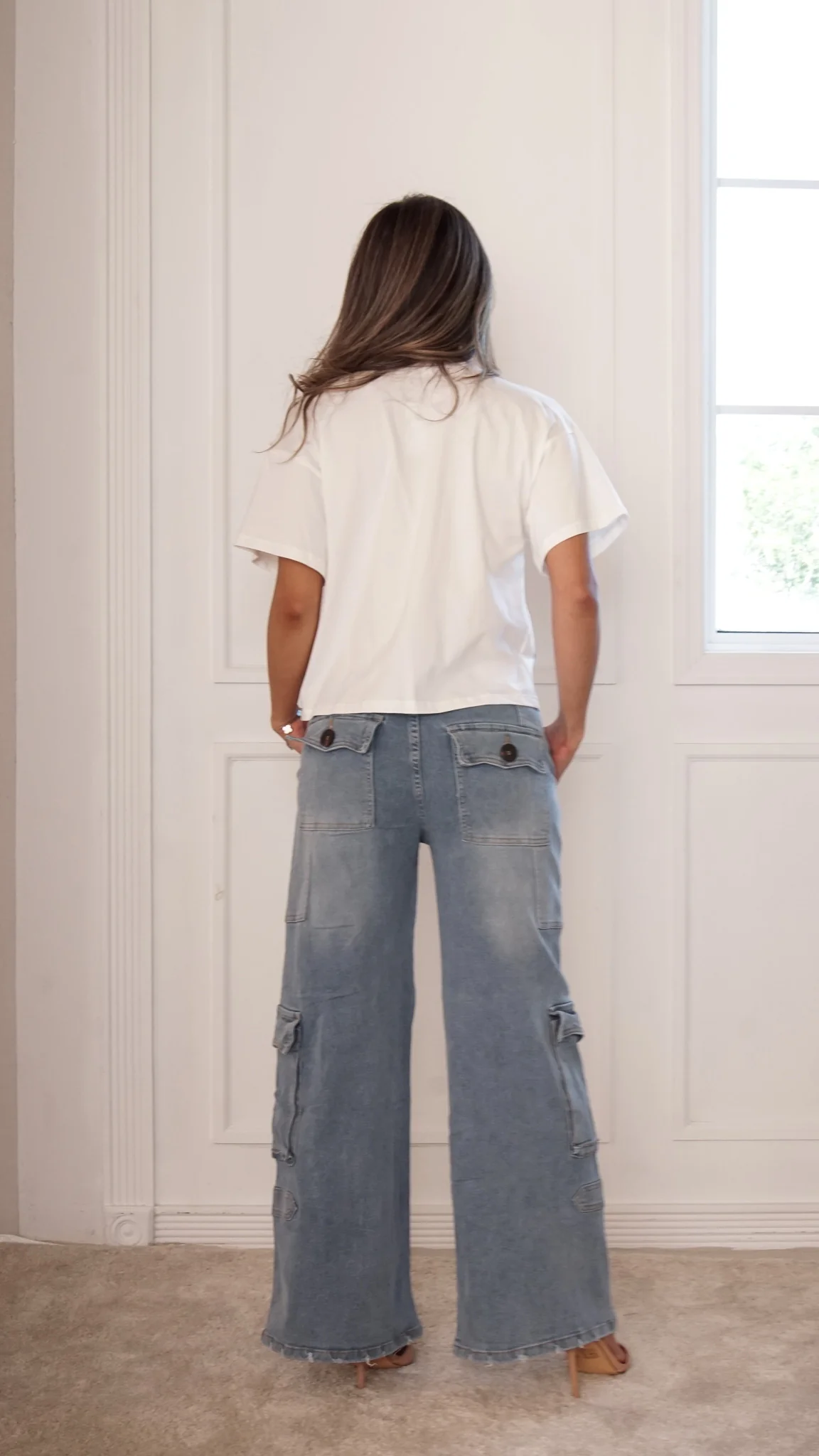 Sienna Cargo Denim Pants - Image 5